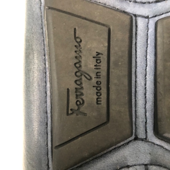 Salvatore Ferragamo Men's Authentic Blue Loafers Size 10.5 - Picture 8 of 9